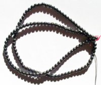 16 inch strand of 3mm Round Hematite Beads